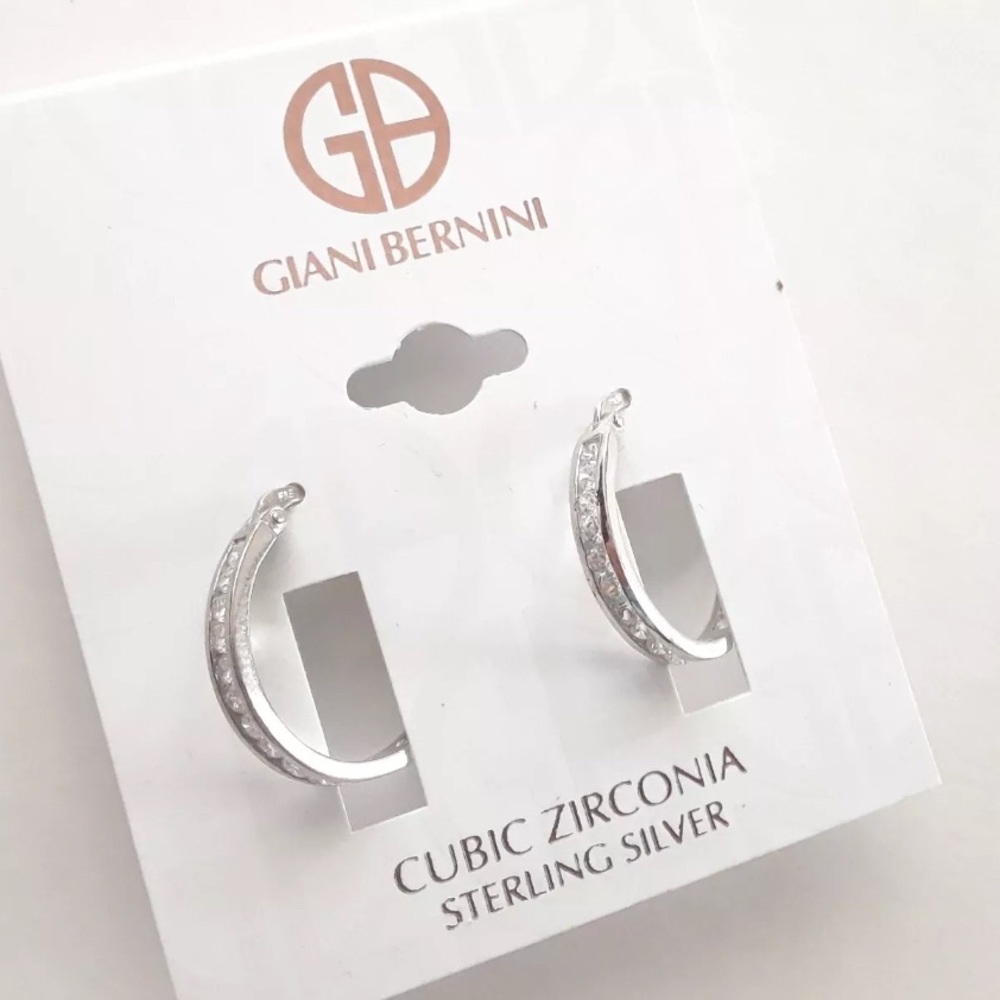 Luxurious✨Giani Bernini✨CZ Hoop Earrings NWT